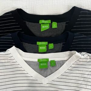 MENS Boss Hugo Boss 3 set regular fit luxury cotton V neck pocket T-shirt’s